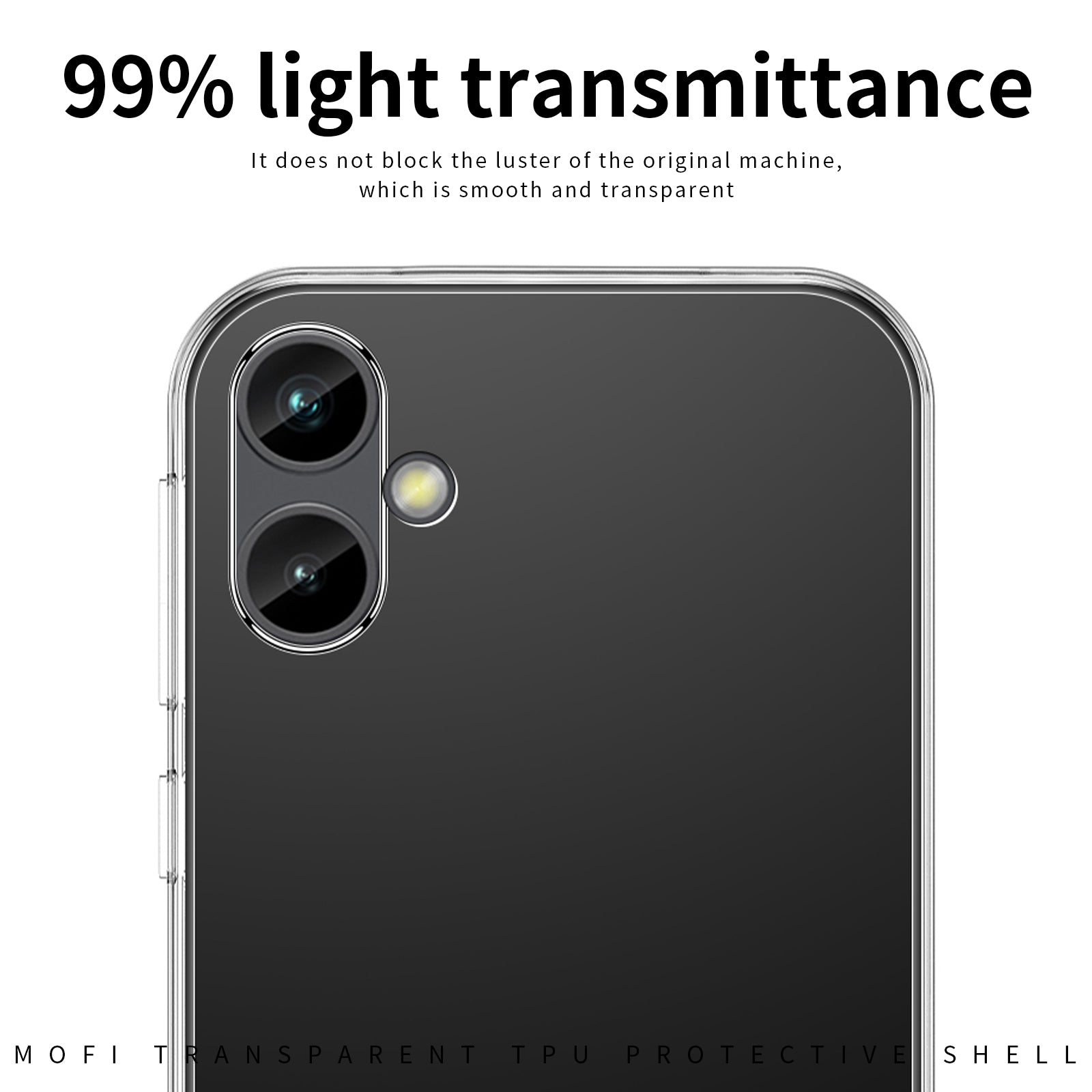 MOFI Back Shell for Samsung Galaxy A04e 4G / F04 4G / M04 4G, Drop Protection TPU Phone Case High Transparency Protective Cover MOFI Back Shell for Samsung Galaxy A04e 4G / F04 4G / M04 4G, Drop Protection TPU Phone Case High Transparency Protective Cover